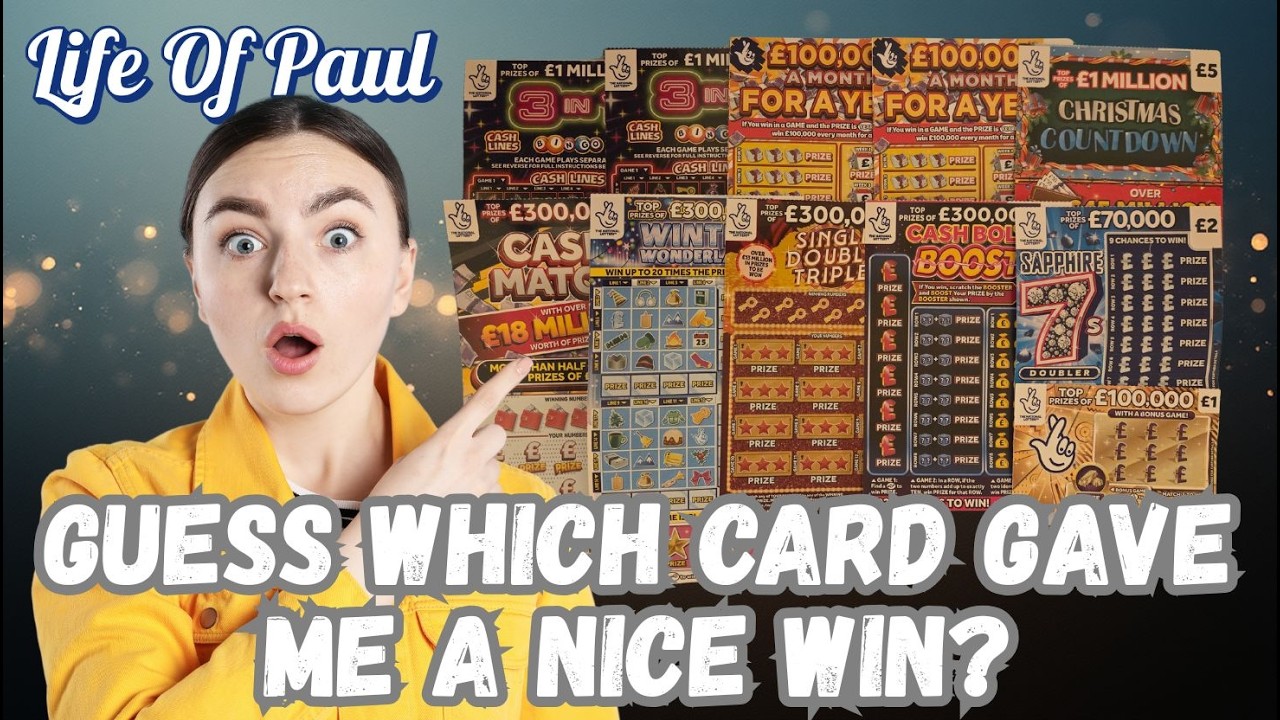 &pound;40 mix of National Lottery scratch cards.