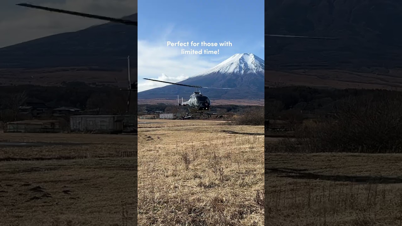 Tokyo to Mt.Fuji Helicoter Tour in 35min!🗻🚁  #fuji  #mountfuji  #helicopter