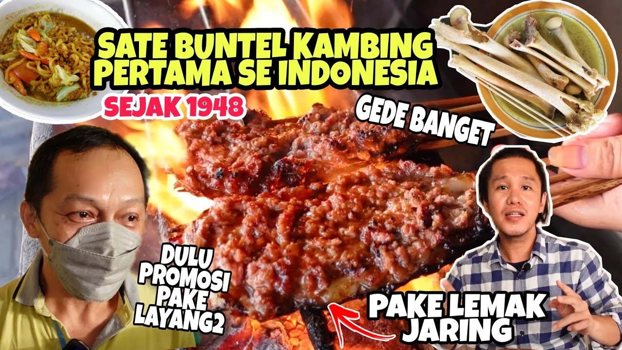 SEJAK 1948 ! SATE BUNTEL KAMBING PERTAMA DI INDONESIA | SATE BUNTEL TAMBAK SEGARAN | KULINER SOLO