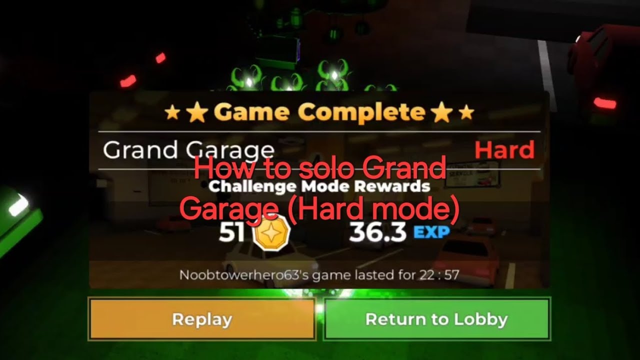 How to solo Grand Garage (hard mode)