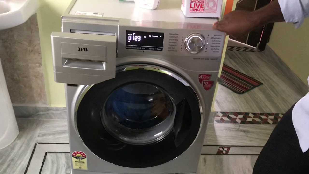 IFB 8 kg front load washing machine Clear Demo in Telugu