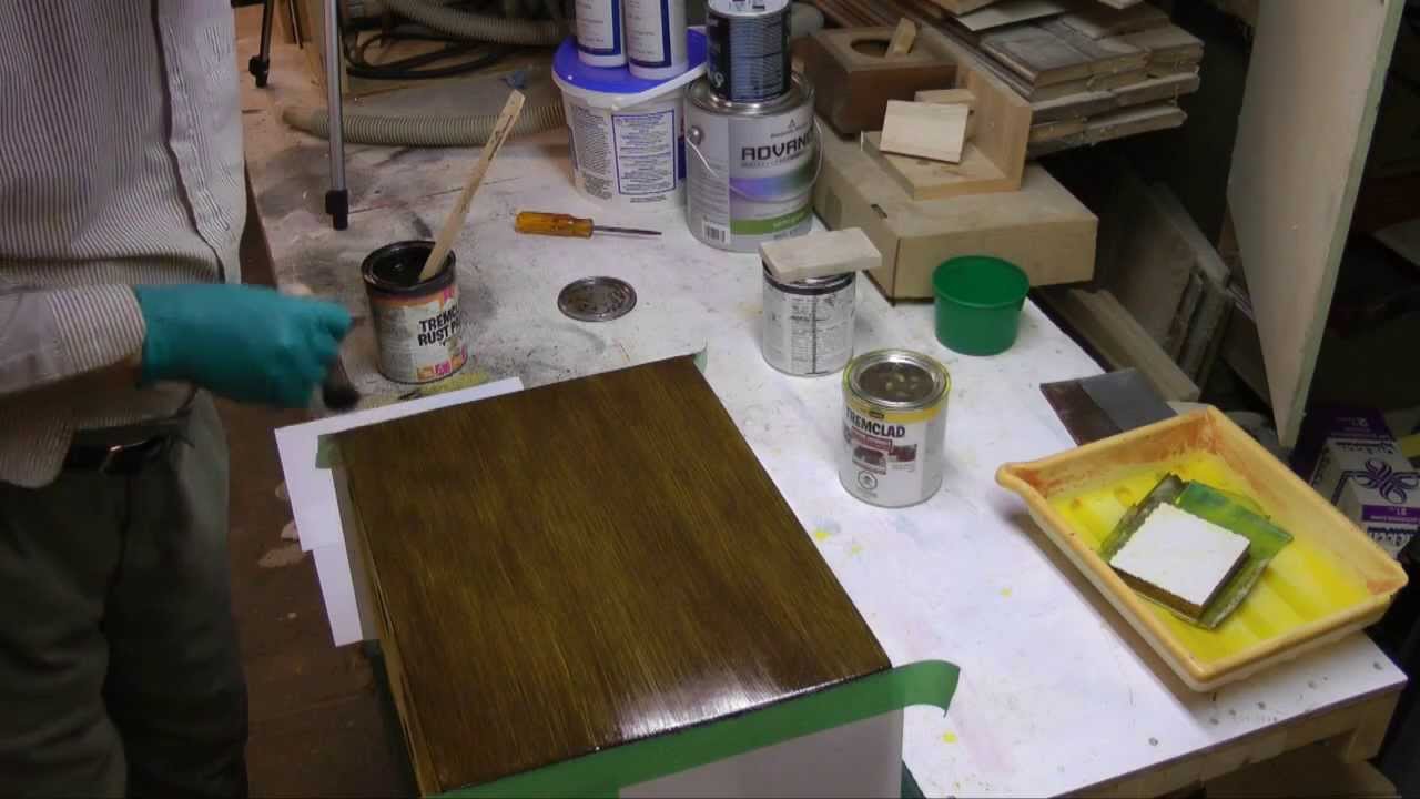 Faux Walnut Glossy Finish   P2   Faux Finish