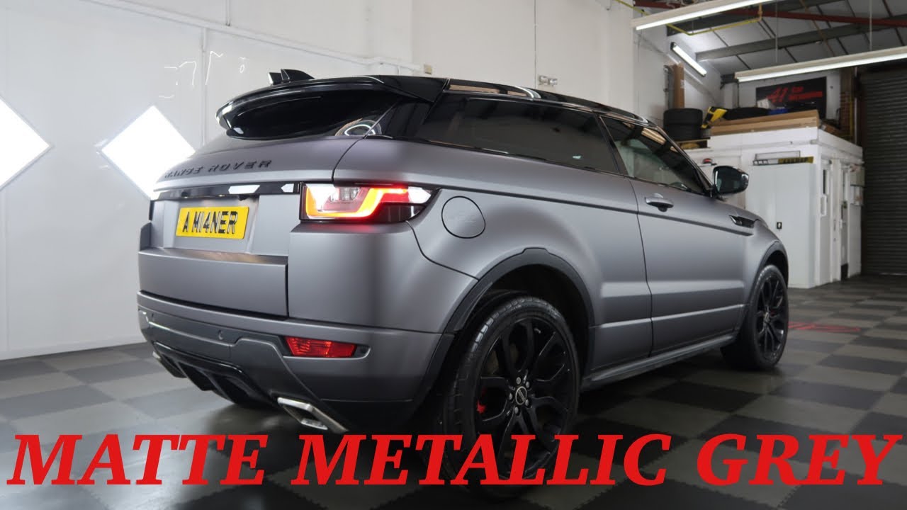 RANGE ROVER EVOQUE WRAPPED IN MATT METALLIC GREY