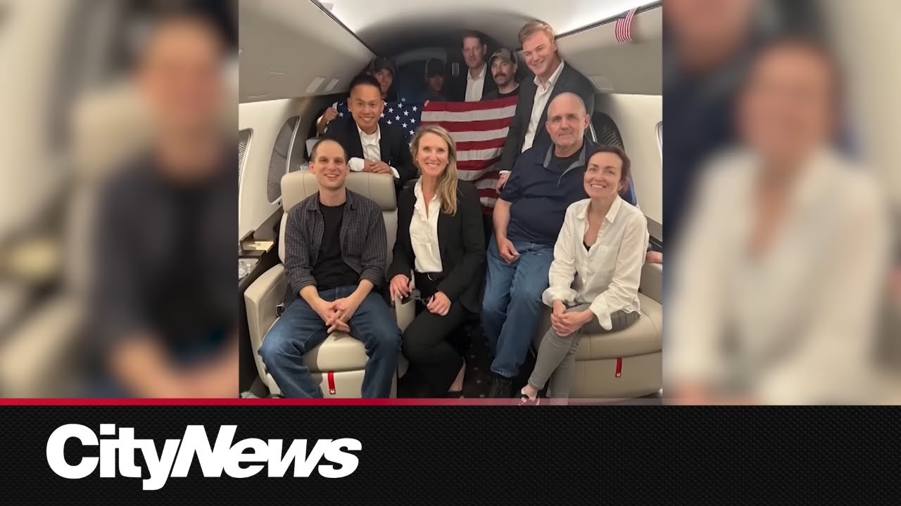 Americans freed in Russia prisoner swap land on U.S. soil