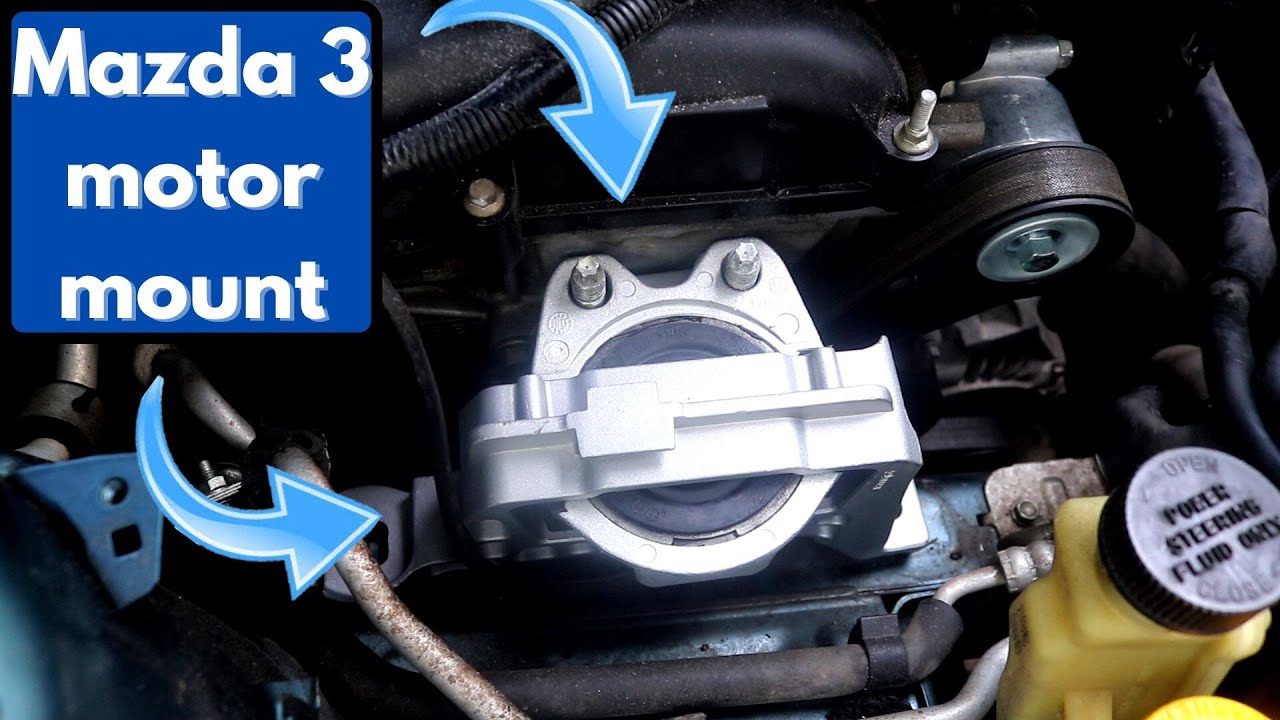 Как заменить опору двигателя Mazda 3 (2004-2013)