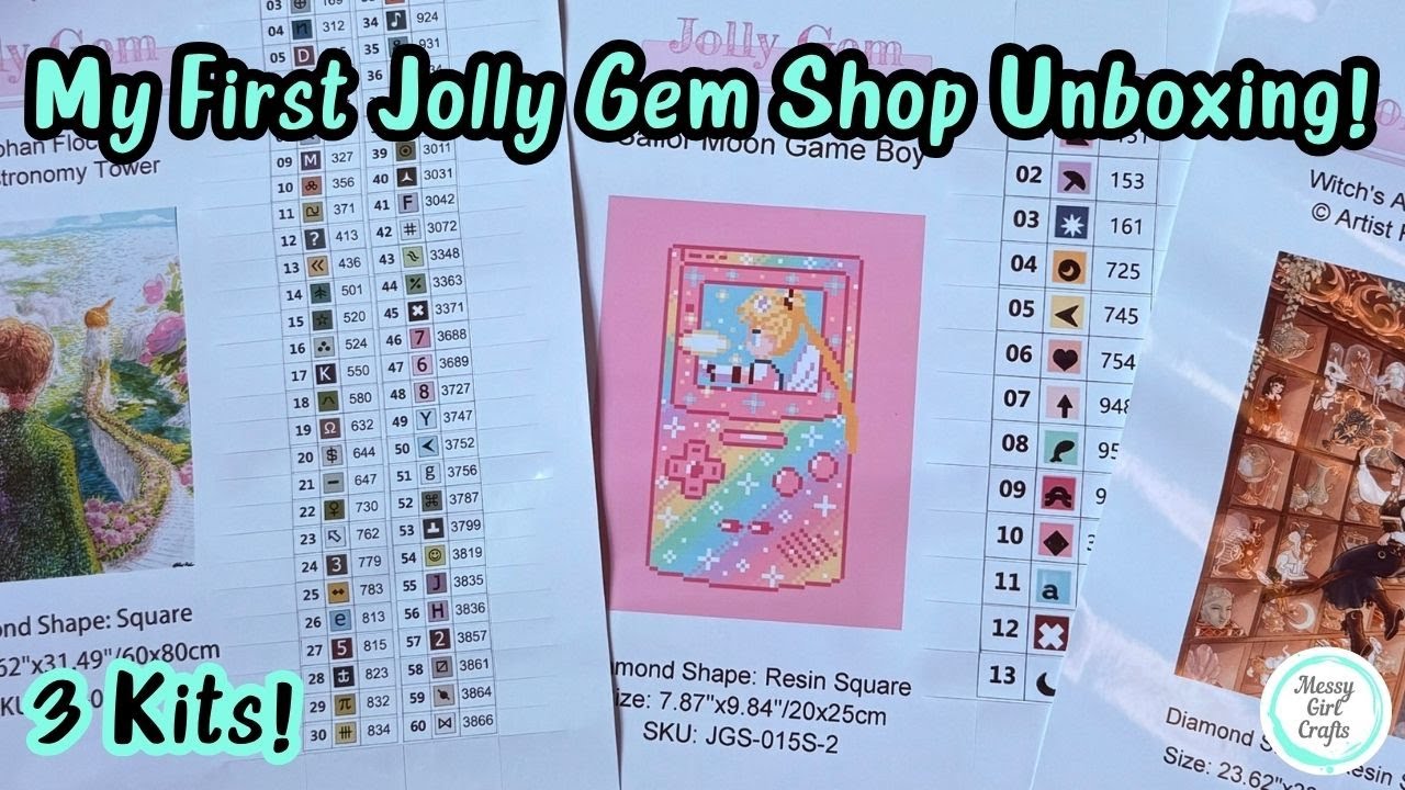 Unboxing My First Jolly Gem Shop Purchase – 3 Kits!