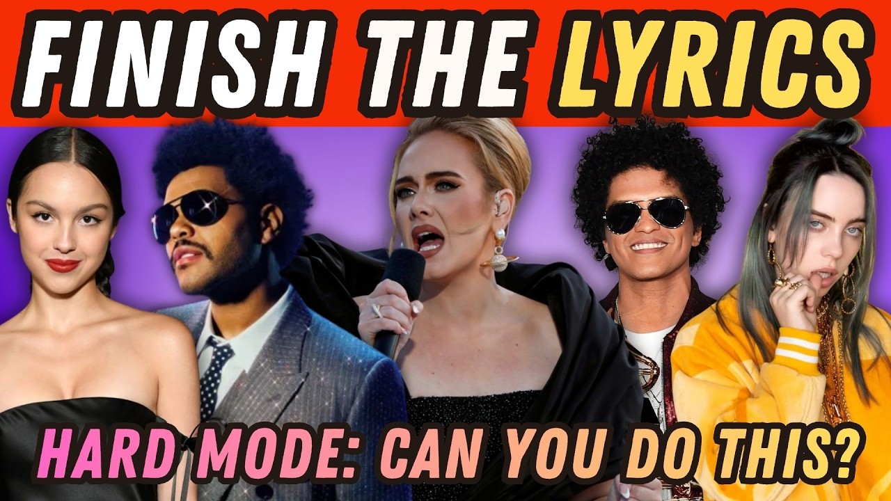 🏆 Finish the Lyrics (HARD MODE) | Can You Get 40/40?