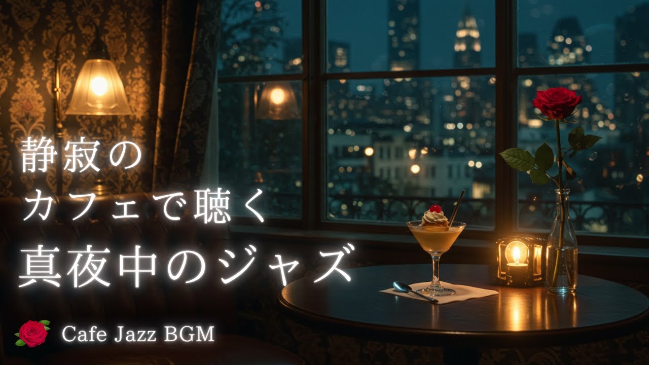 静寂のカフェで聴く真夜中のジャズ｜遅い夜のリラクゼーションBGM