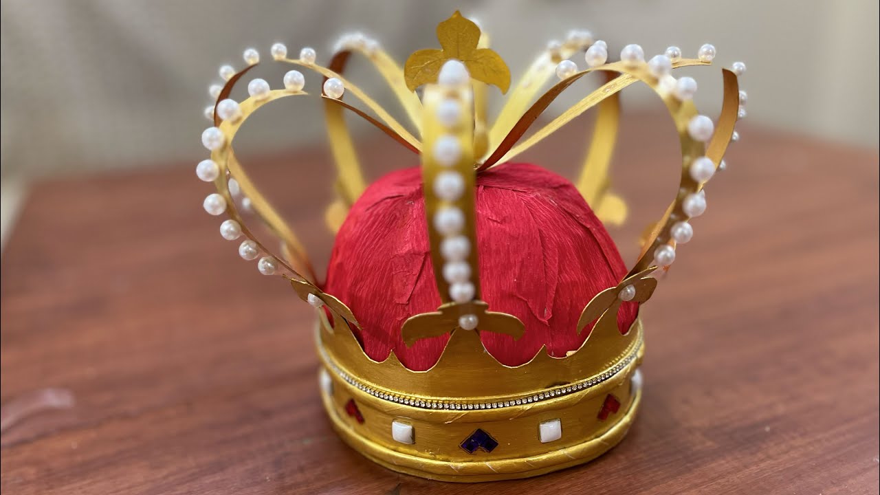 DIY/ Make your own Emperor crown / How to make crown / King's crown / Head gear Paper craft /