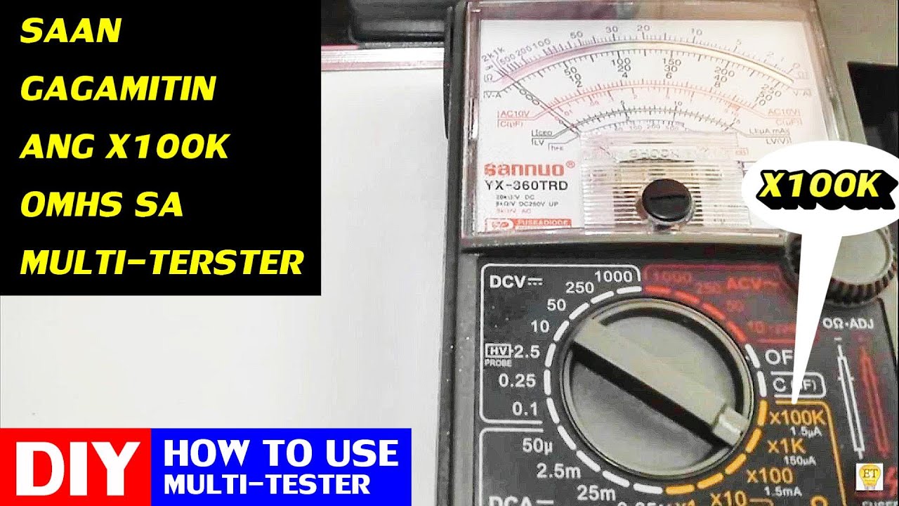 PAANO GAMITIN ANG MULTI-TESTER ANALOG