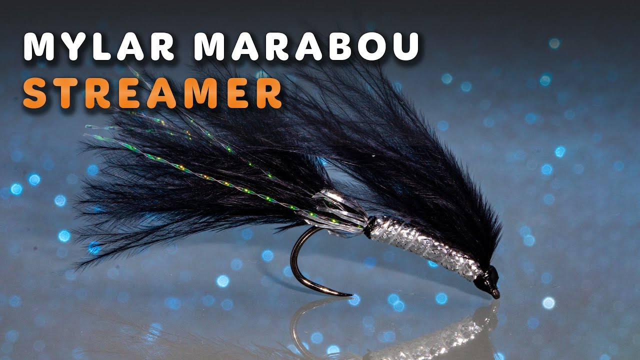 Czarny streamer z marabuta – killer na pstrąga - Fly tying
