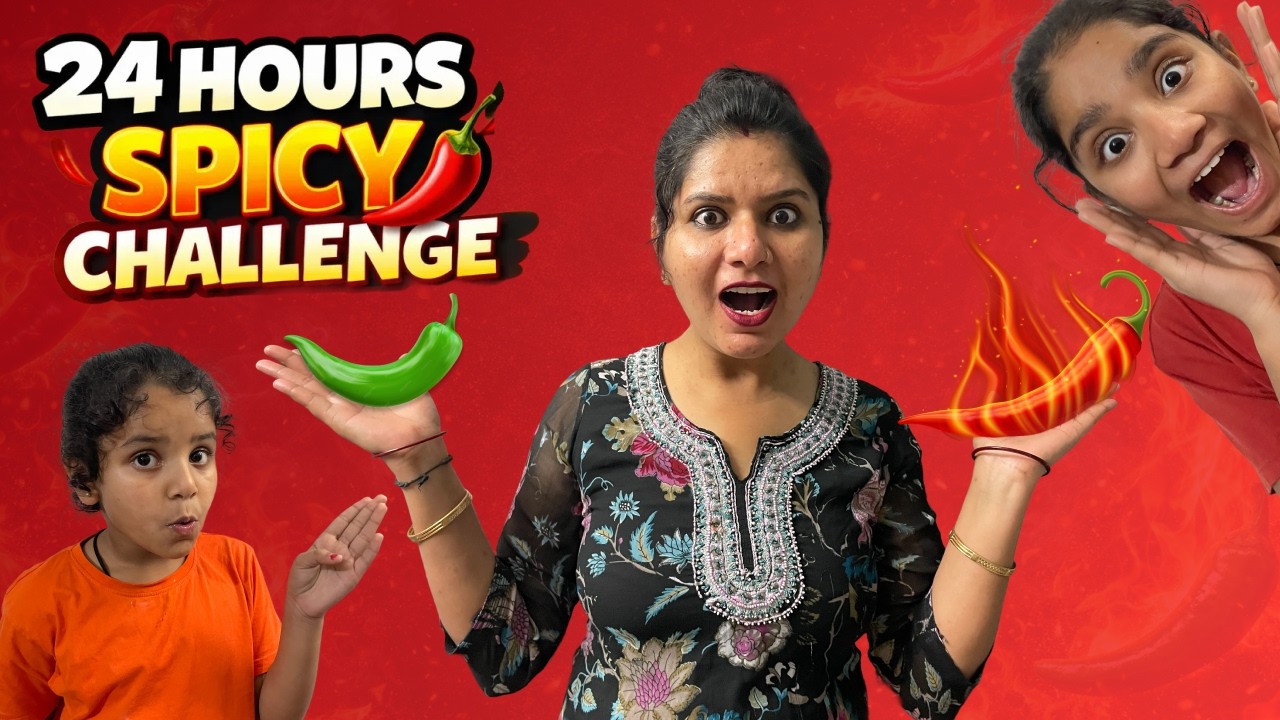 SPICY DAY 🌶️ | 24 HOURS Eating Only SPICY Food | Family Man Diaries