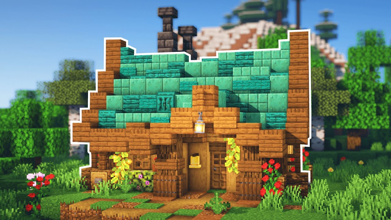 Minecraft 1.18 -  Simple Survival House | 1.18 Copper House