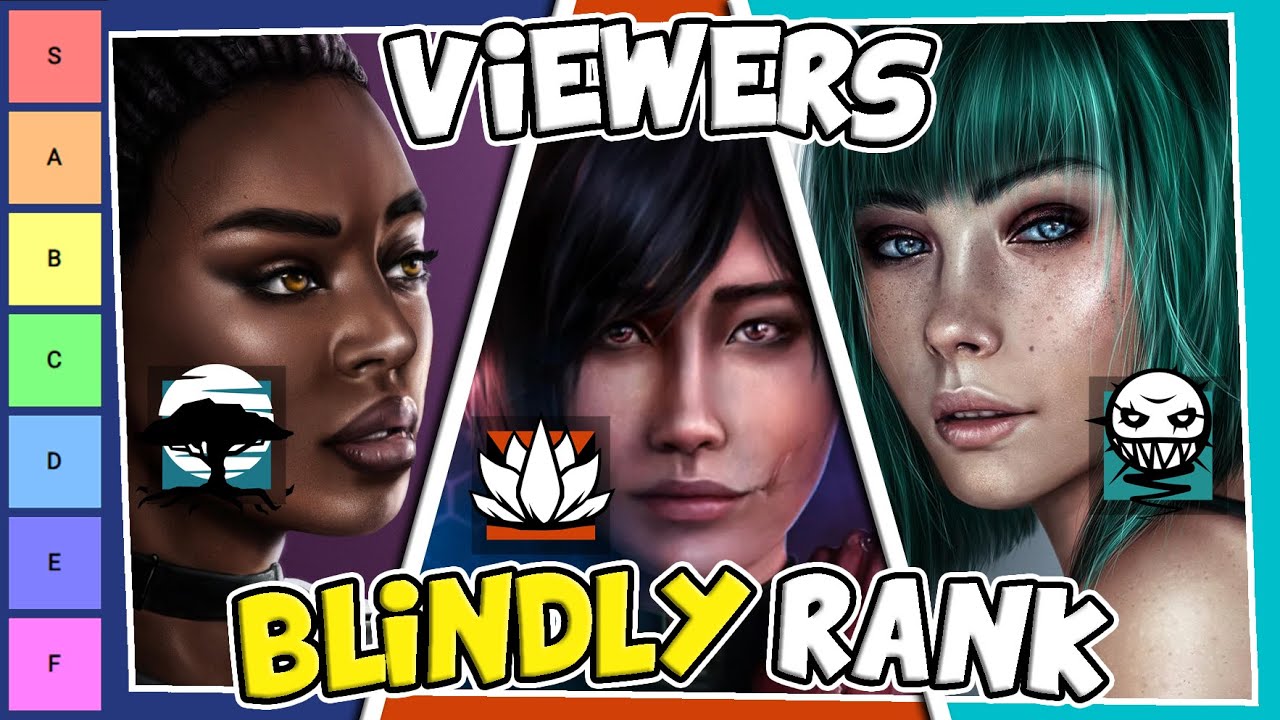 Viewers Blindly Rank Which R6 Operators are HOTTER (Rainbow 6 Siege - Part 1)