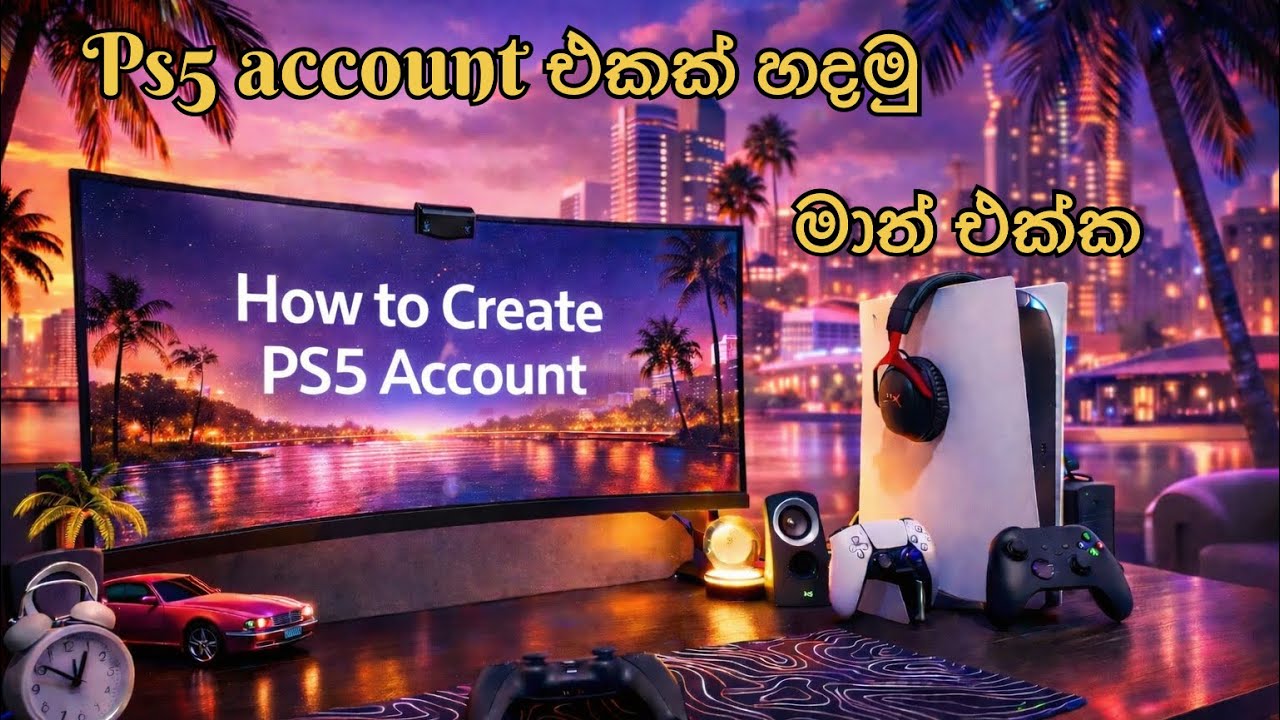 How To Create Ps5 Account Sinhala 