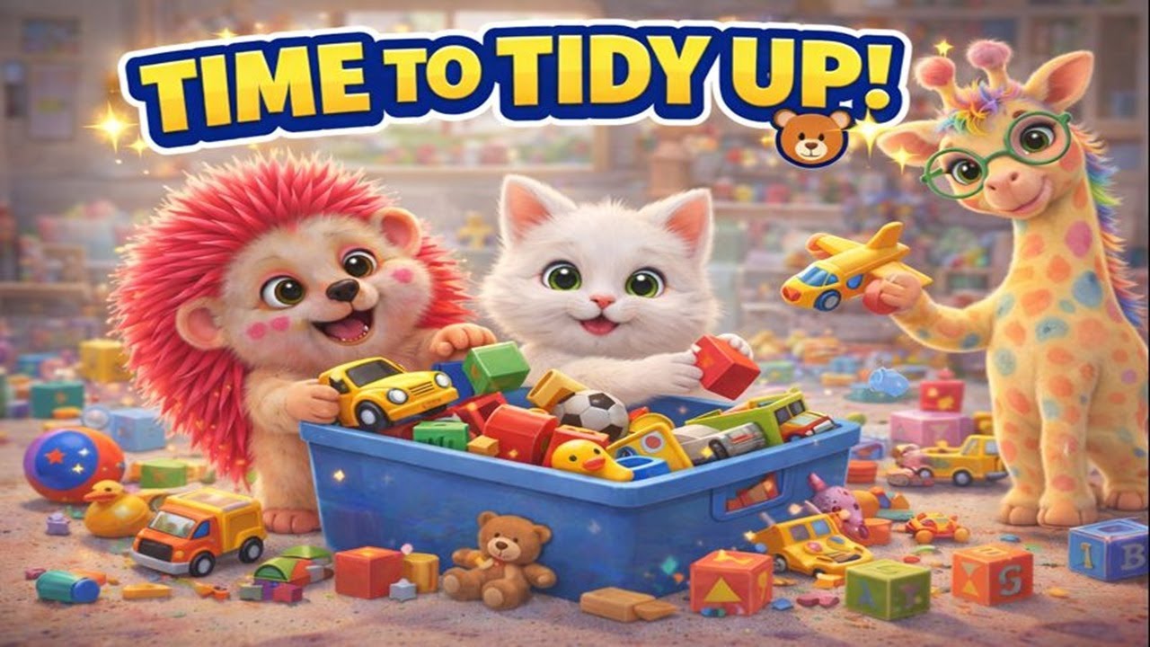 🧸✨ Time to Tidy Up! ✨ Nursery Rhymes & Kids Songs@heggytime