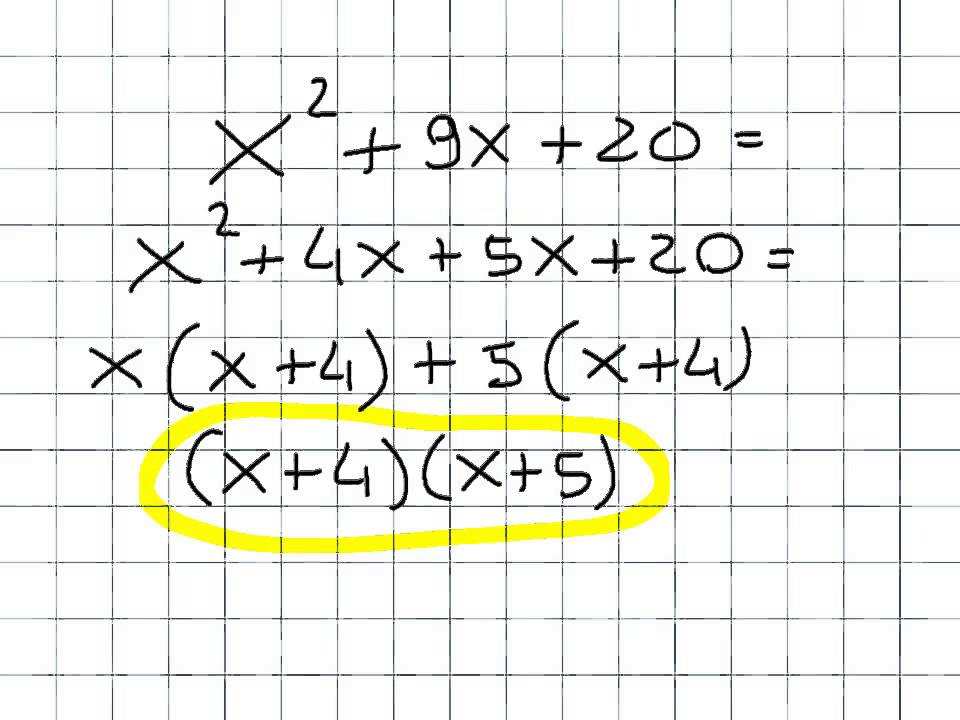 Scomposizione del trinomio notevole