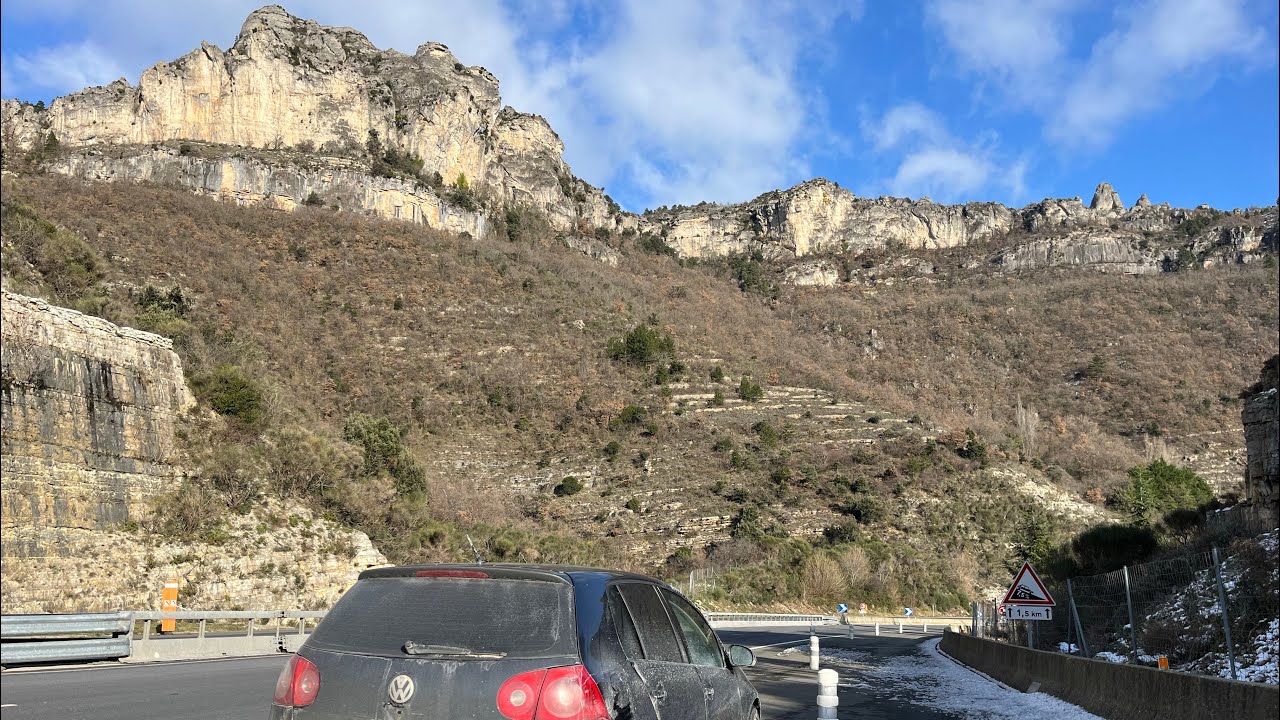 🇫🇷🇪🇸Prantsusmaalt Hispaaniasse teemaksuvabalt. Talvised teeolud. Sõit mägedes. ~550 km. Jan 2023