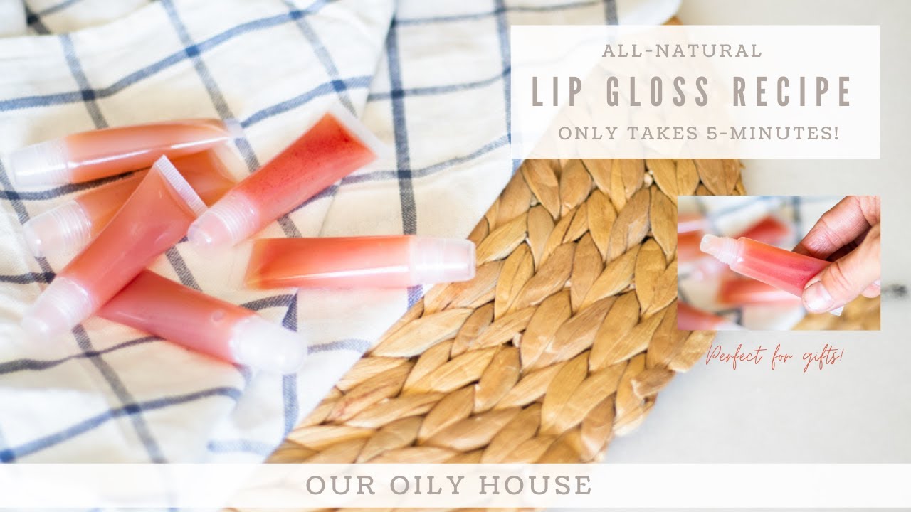 How to Make Natural Lip Gloss (STEP BY STEP) Easy 4-Ingredient Recipe