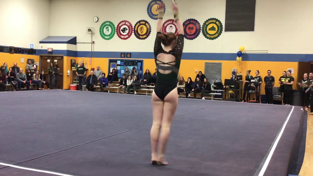 Girls Gymnastics Glenbard West Lyons Township Dual Varsity 2019