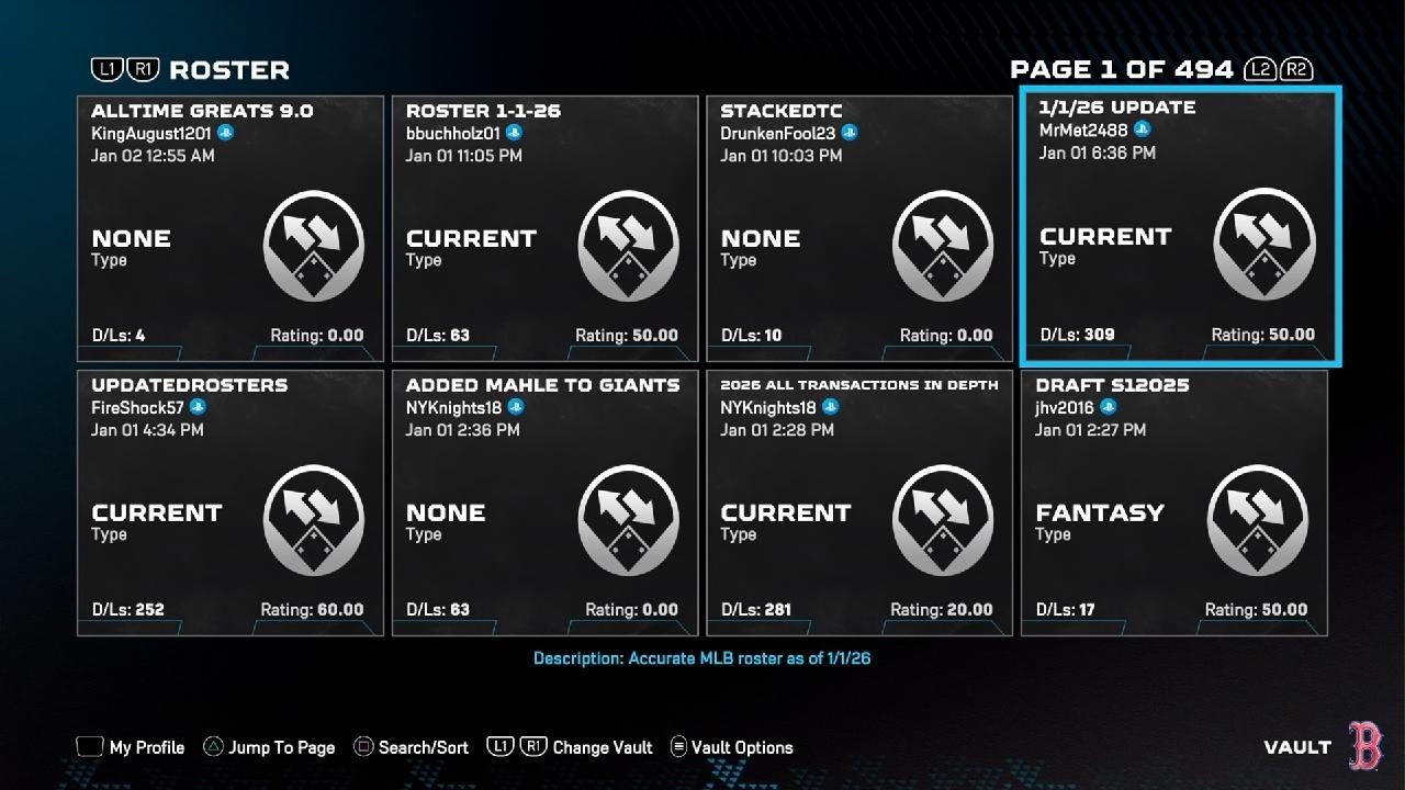 MLB The Show 26 Updated Rosters