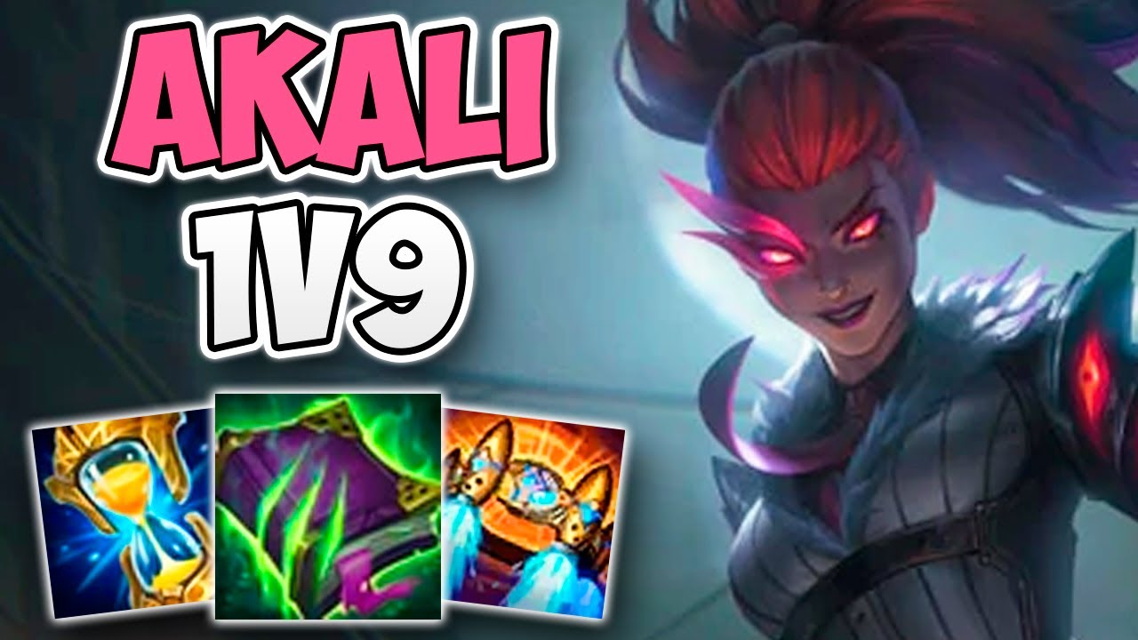 INSANE AKALI 1V9 BY A CHALLENGER AKALI MAIN | CHALLENGER AKALI MID GAMEPLAY | Patch 11.22 S11
