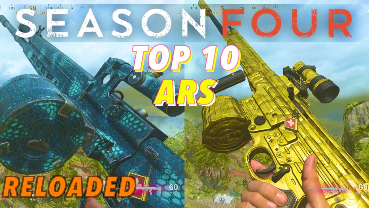 TOP 10 ARs in Warzone Season 4 RELOADED | Long Range META in Warzone | BEST AR in Warzone