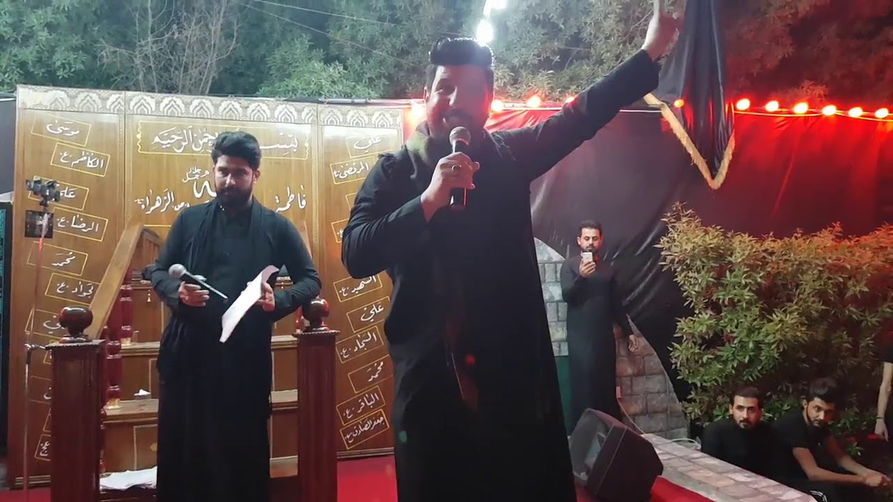 مجلس أحمد الساعدي وشاعر رفعت الصافي في مدينة الصدر