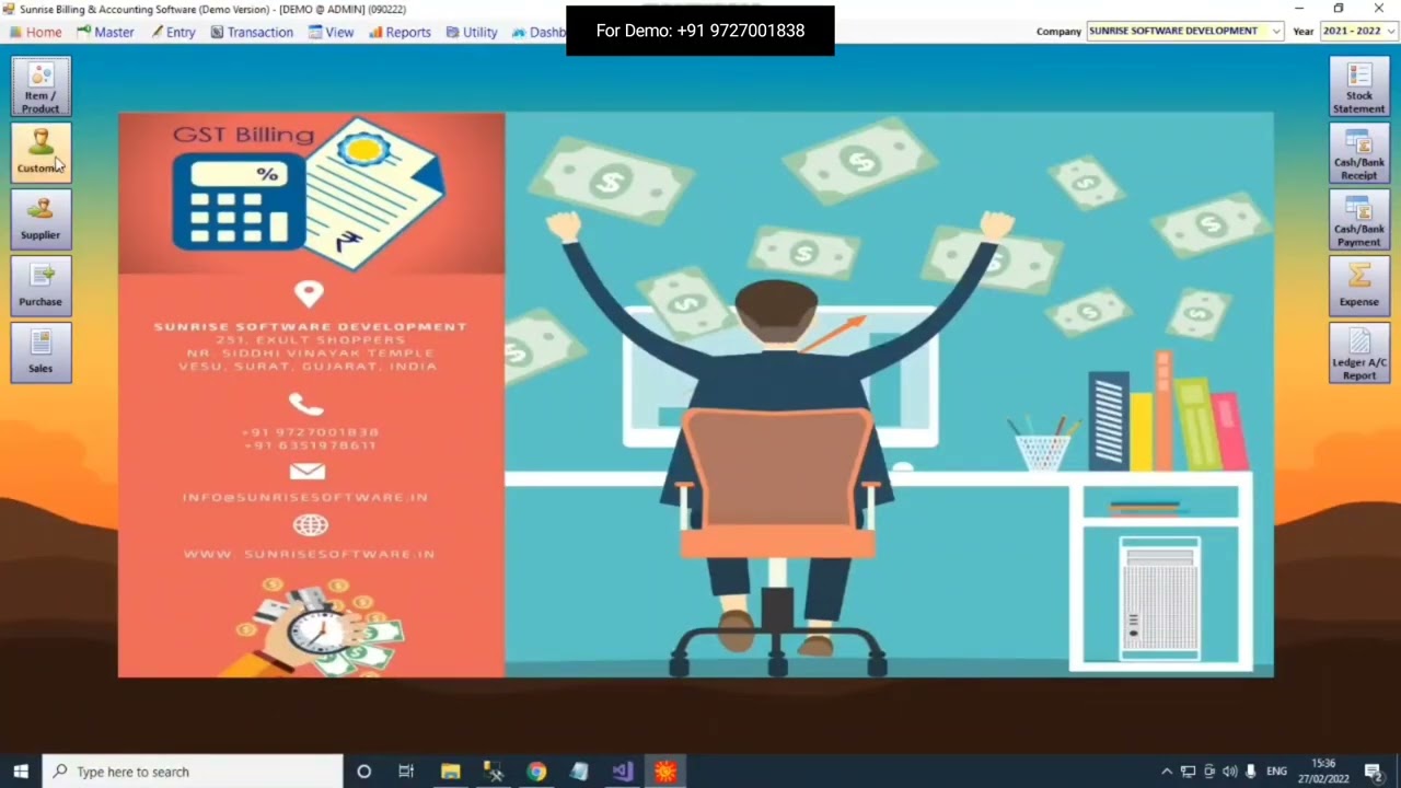Billing and Inventory Management Software Demo in Hindi -  Best POS System for Retail Business