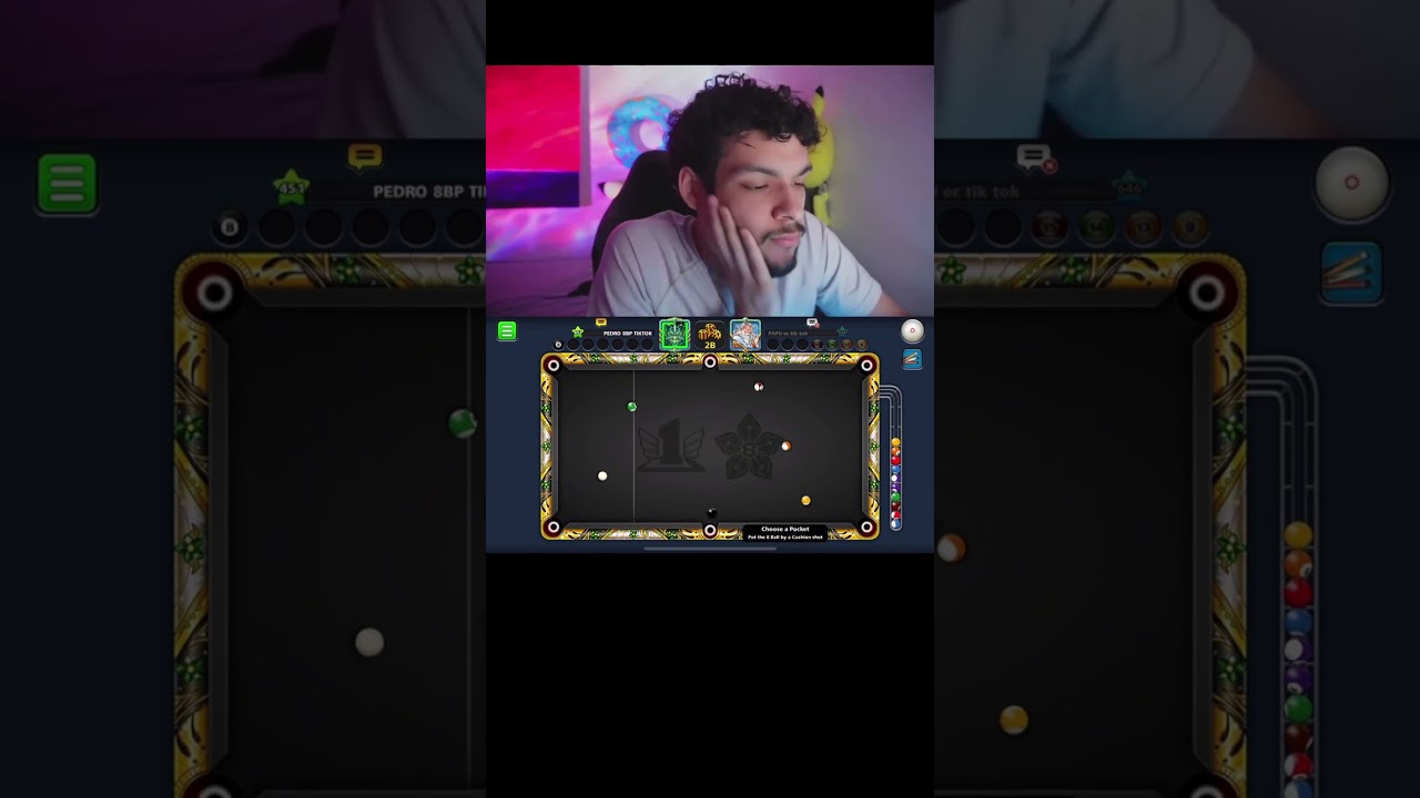 2B Table Clearance with Knuckle Shot‼️😱 #8ballpool #gaming #trickshots #8bp #edit #shorts #reels
