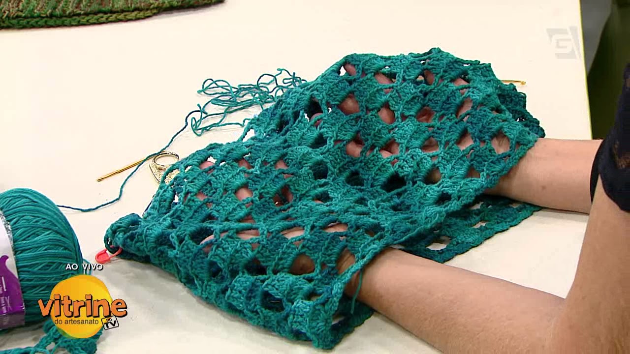 Saída de Praia em Crochê com Claudia Maria | Vitrine do Artesanato na TV