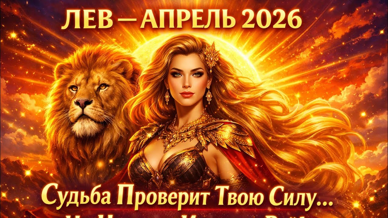 ЛЕВ — АПРЕЛЬ 2026: Судьба Проверит Твою Силу… Но Награда Изменит Всё!