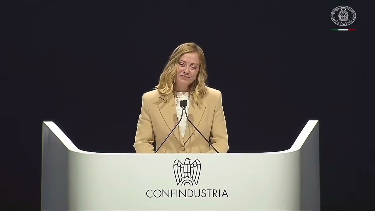 Giorgia Meloni, discorso all'Assemblea di Confindustria