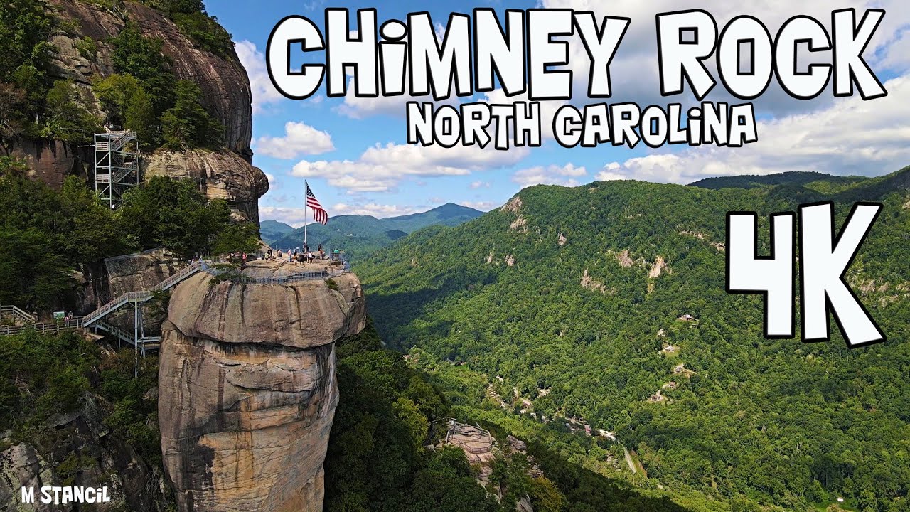 Chimney Rock NC 4K (DJI Mavic Air 2 Drone Footage) Less than a hour from Asheville NC / Lake Lure