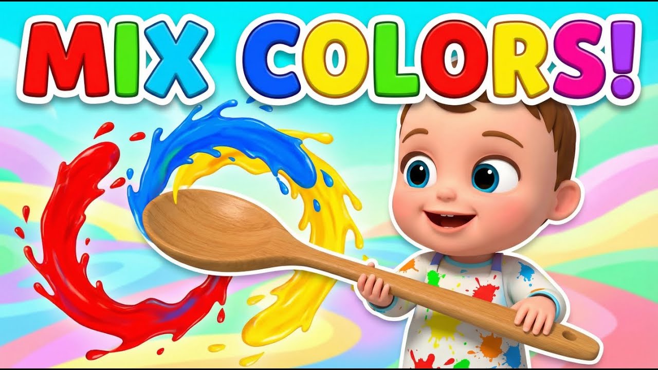 Mix, Mix, What Do You See? 🎨 Color Mixing Song for Kids | Learn Colors Fun!