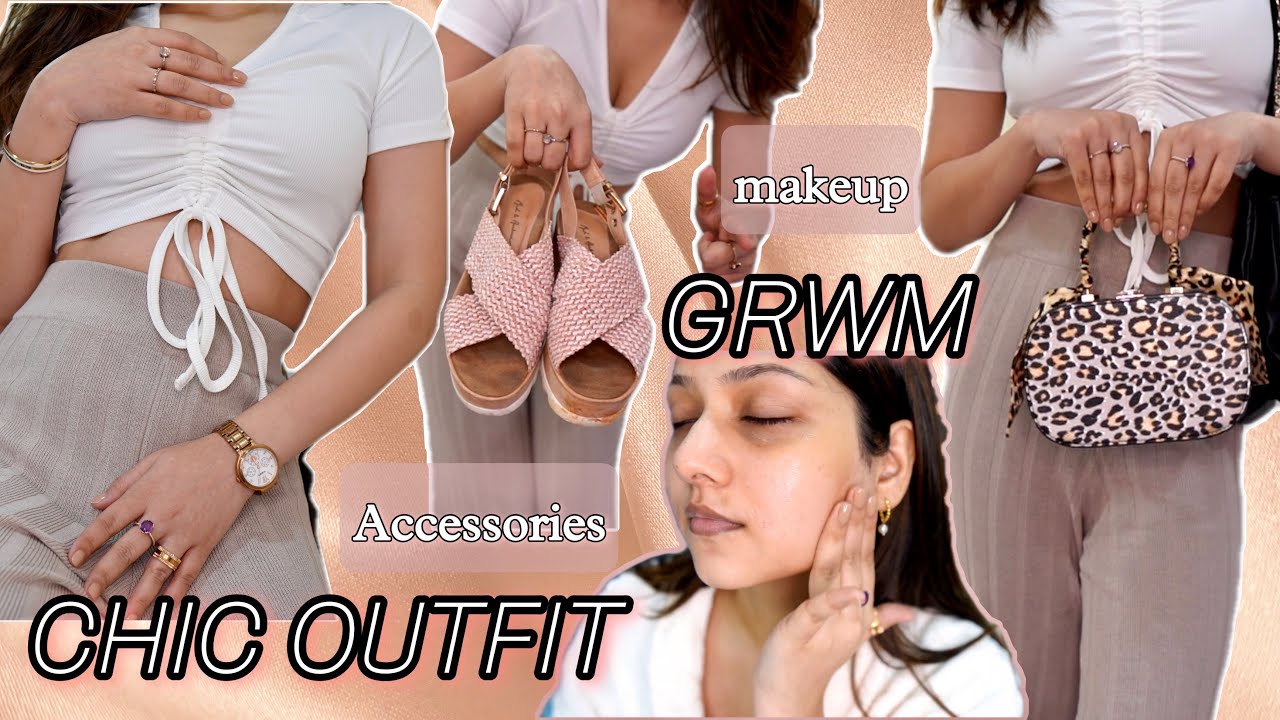 Chic Pinterest Outfit : GRWM 🔥 Accessories, Hair, Makeup | Manasi Mau