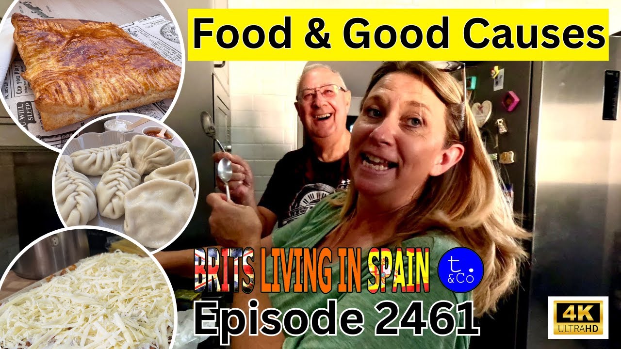 Auction lots, sponsored walk, Georgian food & home made Lasagne. Life in Spain Vlog Torrevieja