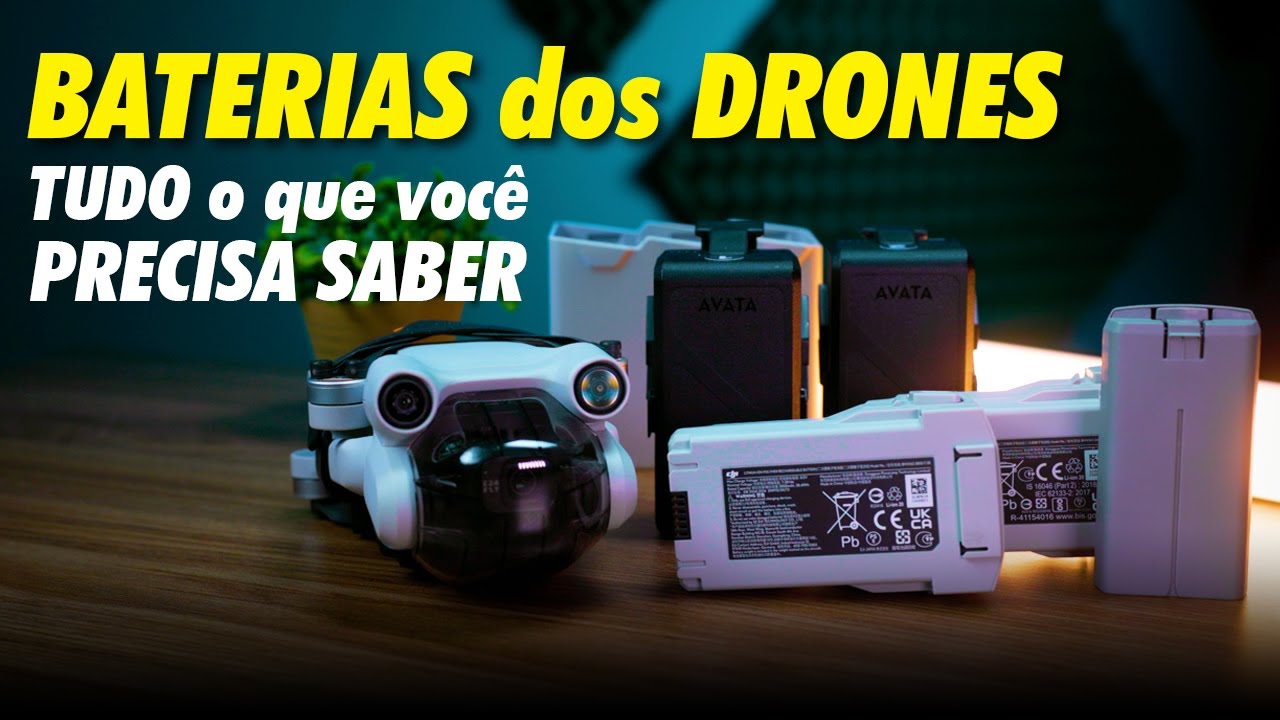 BATERIAS dos DRONES: TUDO o que você PRECISA SABER
