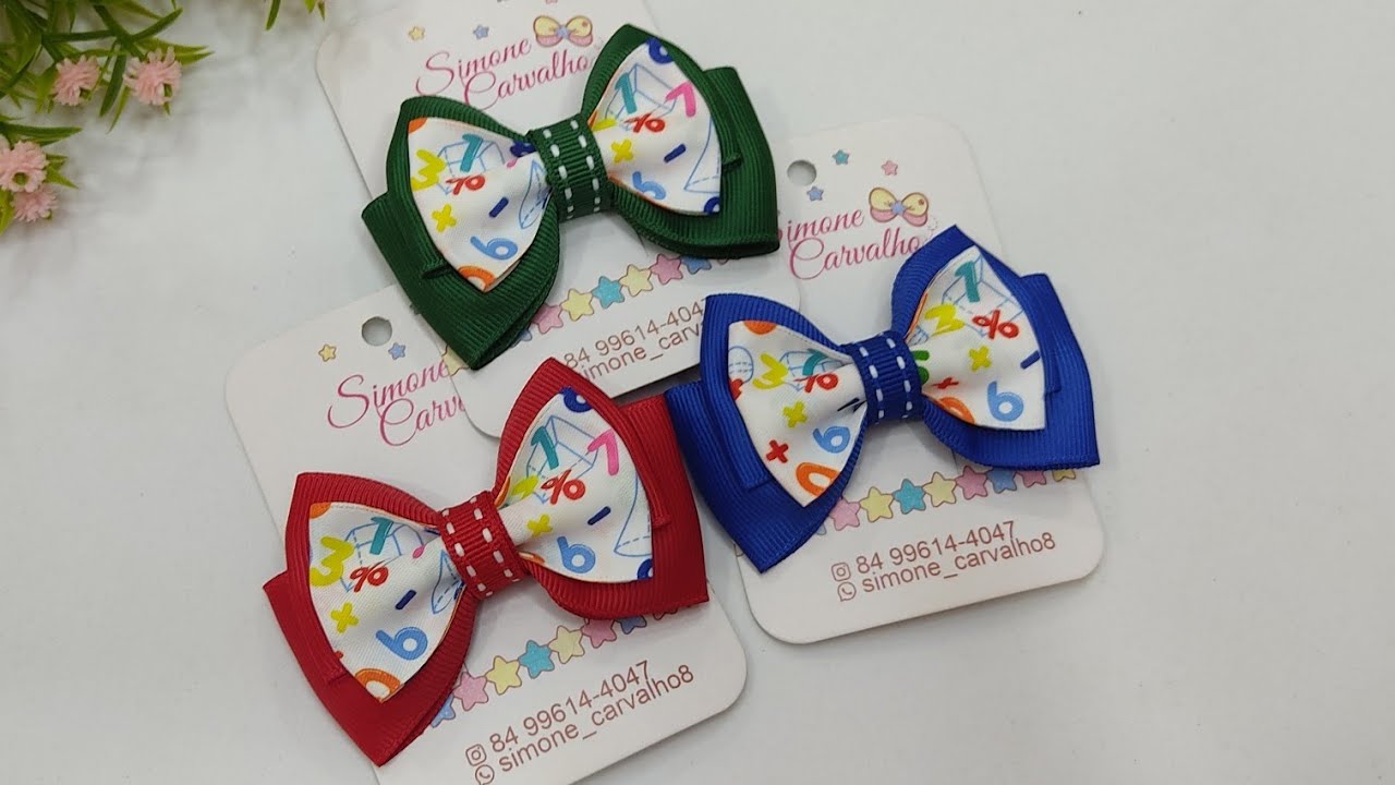 Laço Volta às Aulas 🎀