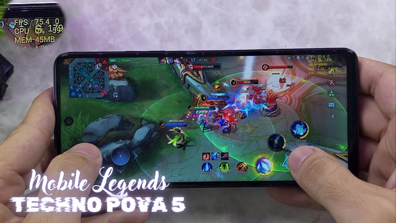 Tecno Pova 5 Mobile Legends Gaming test