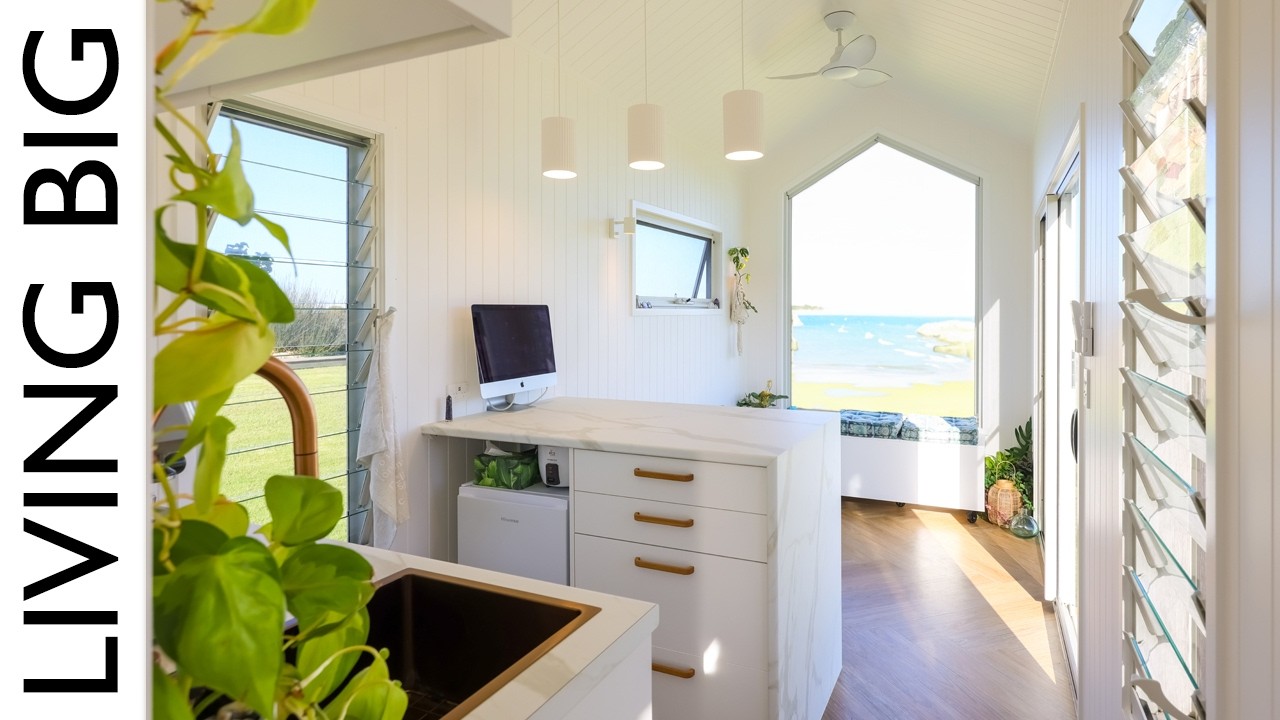 Solo Mom's Stunning Luxury, Minimalist Tiny Home