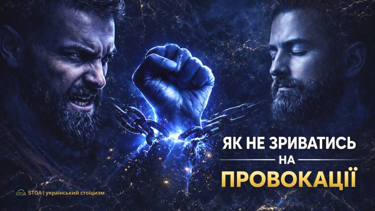 ТИ ЗНАЄШ, ЩО ТОБОЮ КЕРУЮТЬ ЧЕРЕЗ ТВОЮ РЕАКЦІЮ? | STOA | український стоїцизм