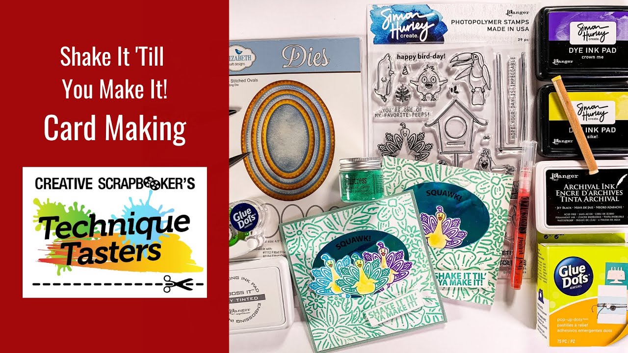 Shake It 'Till You Make It - Card Making - Technique Tasters #225
