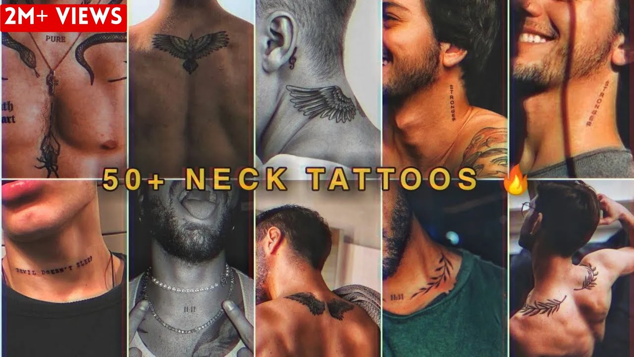 Neck tattoo (50+) 🔥 | Must Have One Of These On You | Neck Tattoos for men | #tattoo #Neck Tattoo