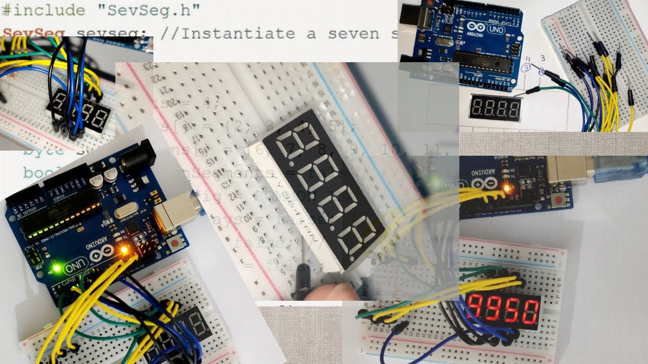 All about Seven segments display in 7 minutes | SevSeg.h library | Arduino DIY