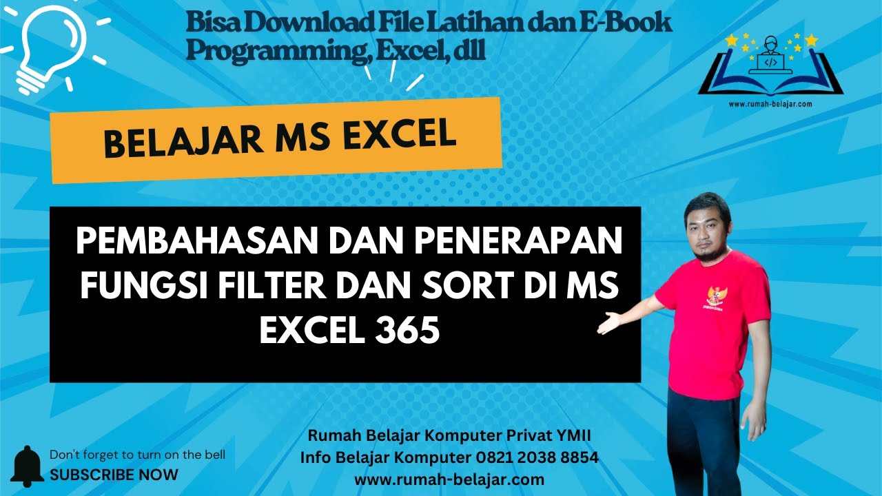 Belajar Fungsi Filter di Ms Excel