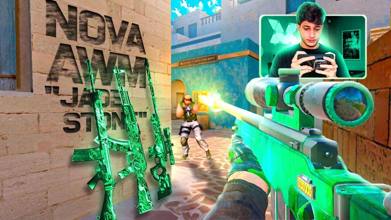 MONTEI UM INVENTARIO COM A NOVA AWP “Jade Stone” E JOGUEI UMA RANKED EPICA! - STANDOFF 2