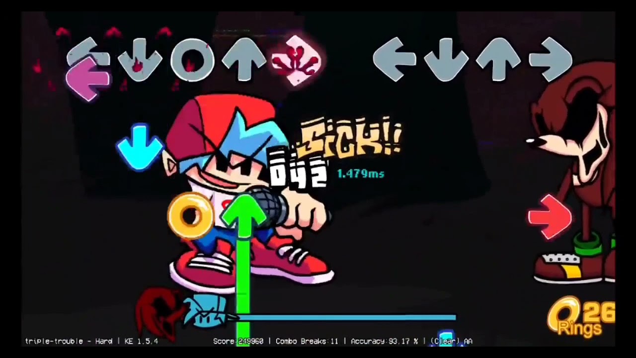 Triple Trouble Fnf But Reversed