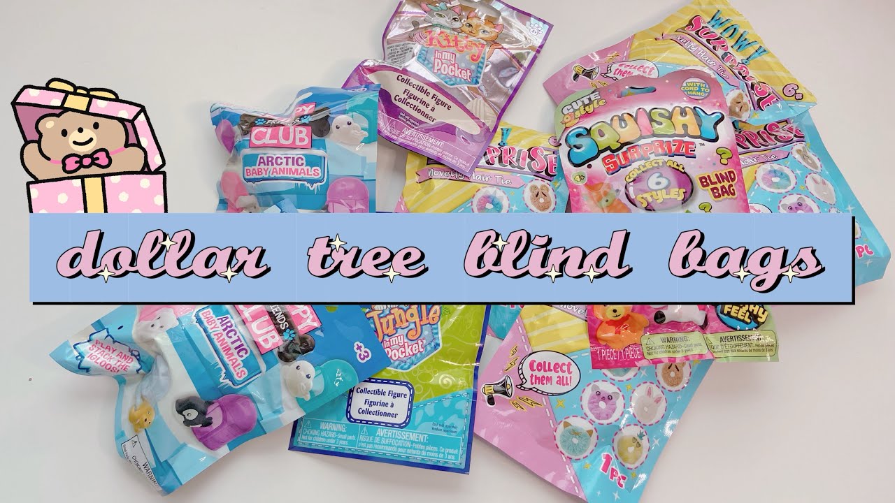 🎀 opening up blind bags | #dollartree #blindbag #kawaii #dollartreehaul