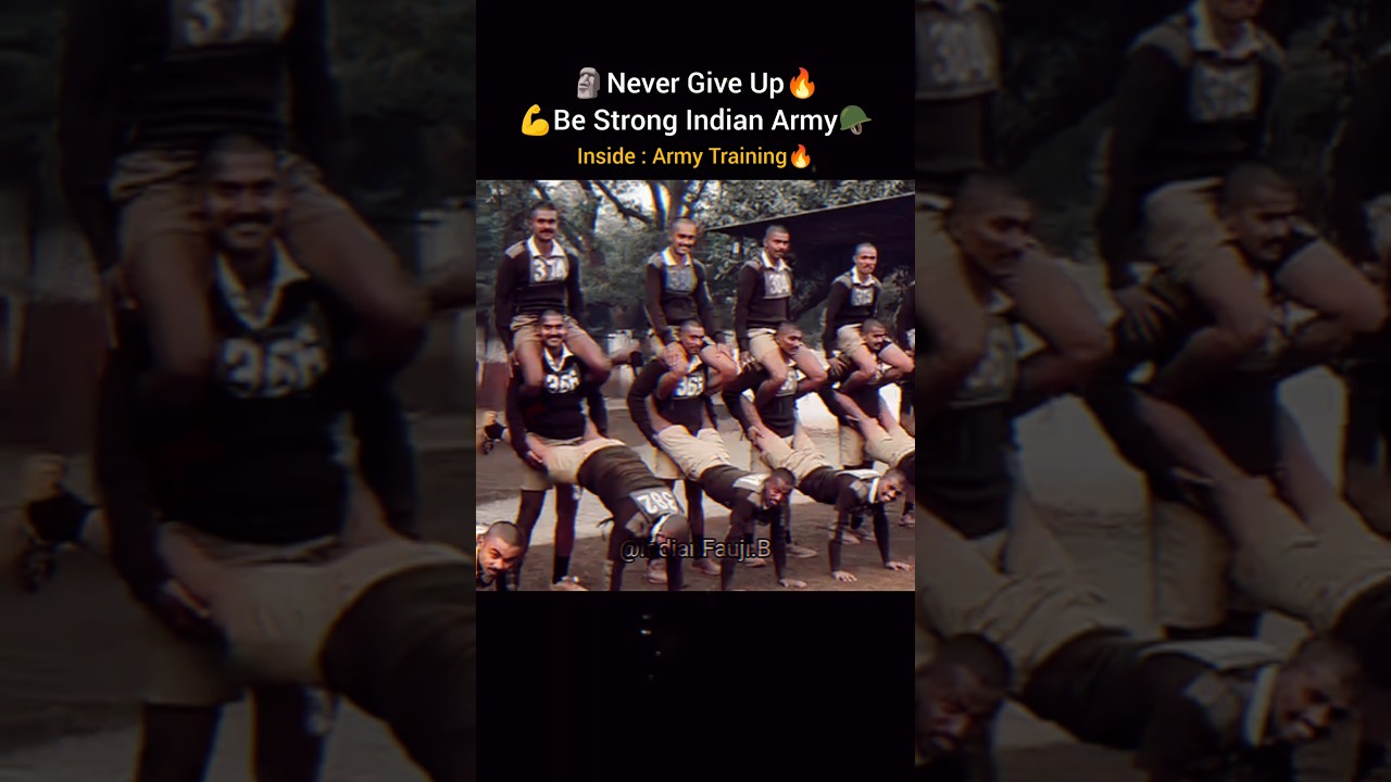 Be Strong Indian Army Inside The Difficult Training🔥 #motivation #success #indianarmy #india #army